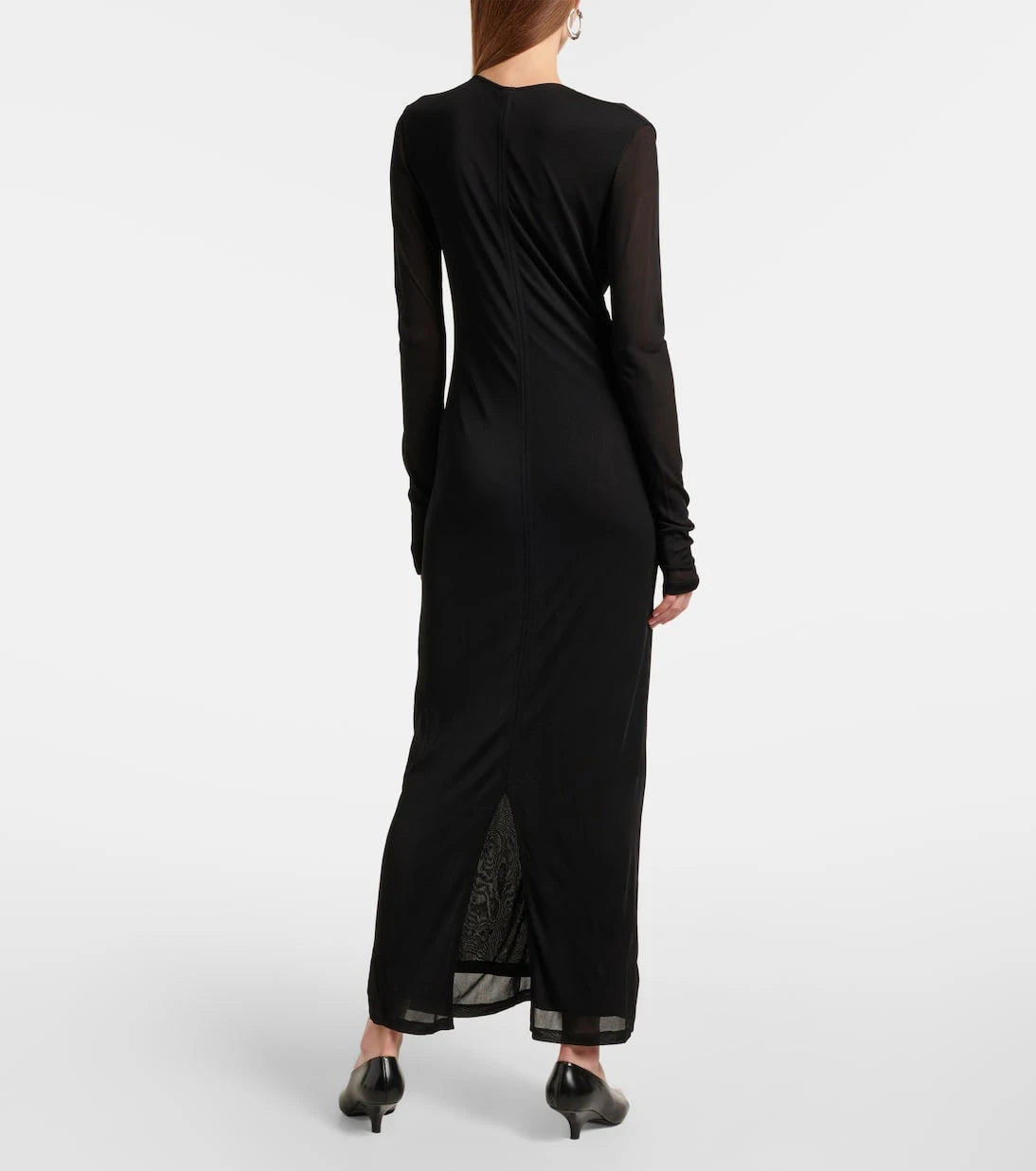 Toteme - Draped jersey midi dress