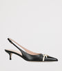 Valentino Garavani Leather Bepointy Slingback Heels 45