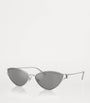 Tiffany & Co. Silver Metal Cat Eye Sunglasses