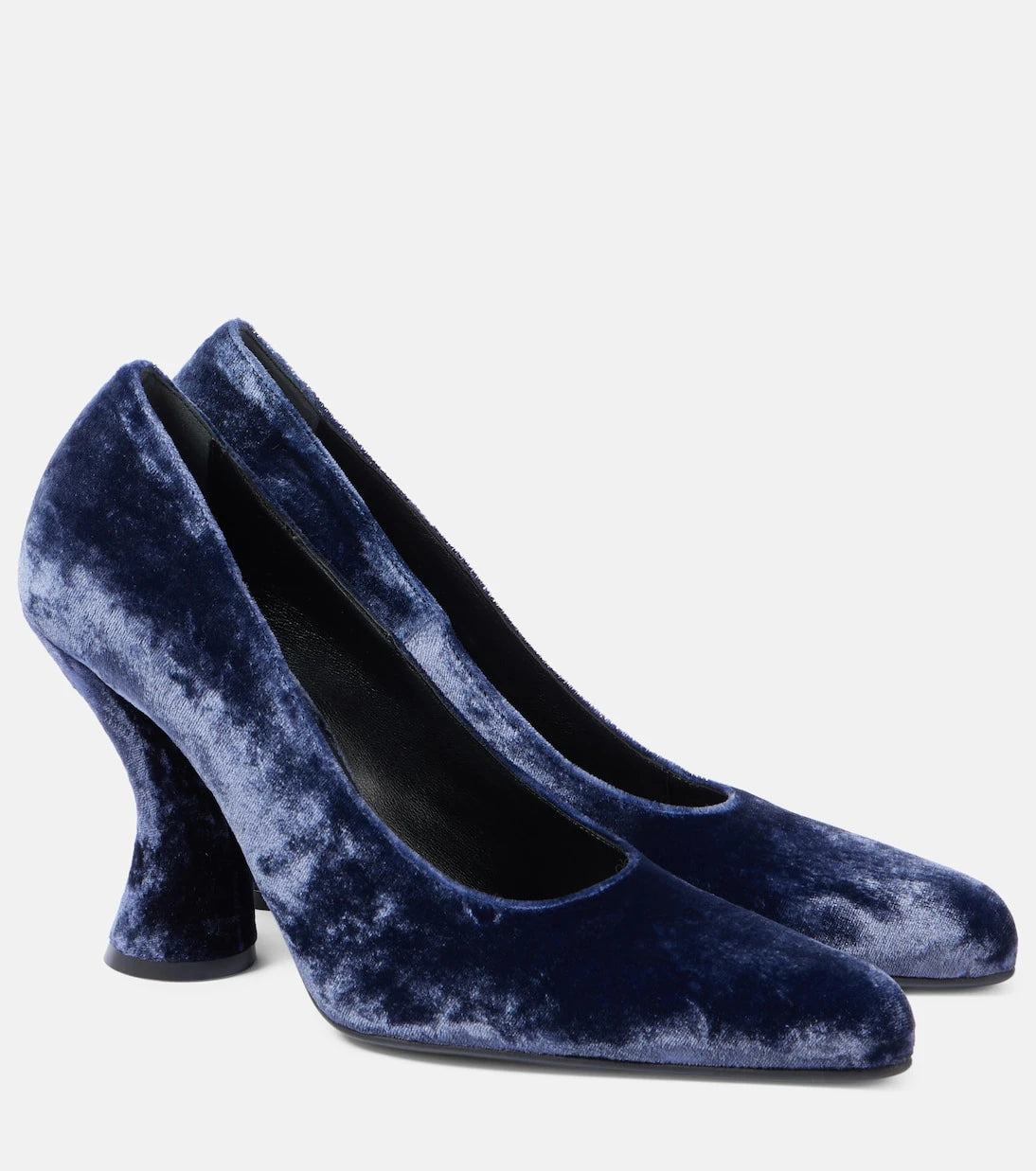 Dries Van Noten - 95 kadife topuklu ayakkabı
