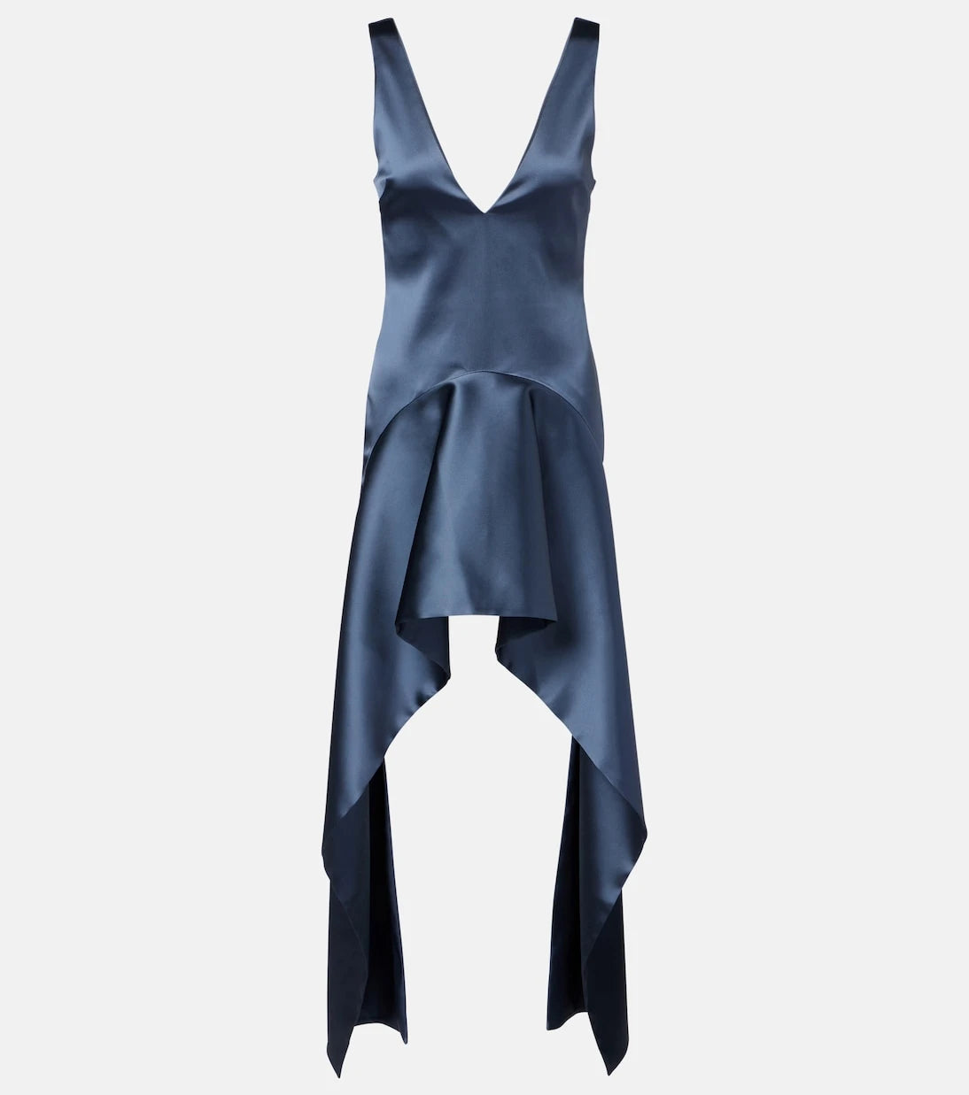 JW Anderson - فستان قصير غير متماثل مع ثنيات