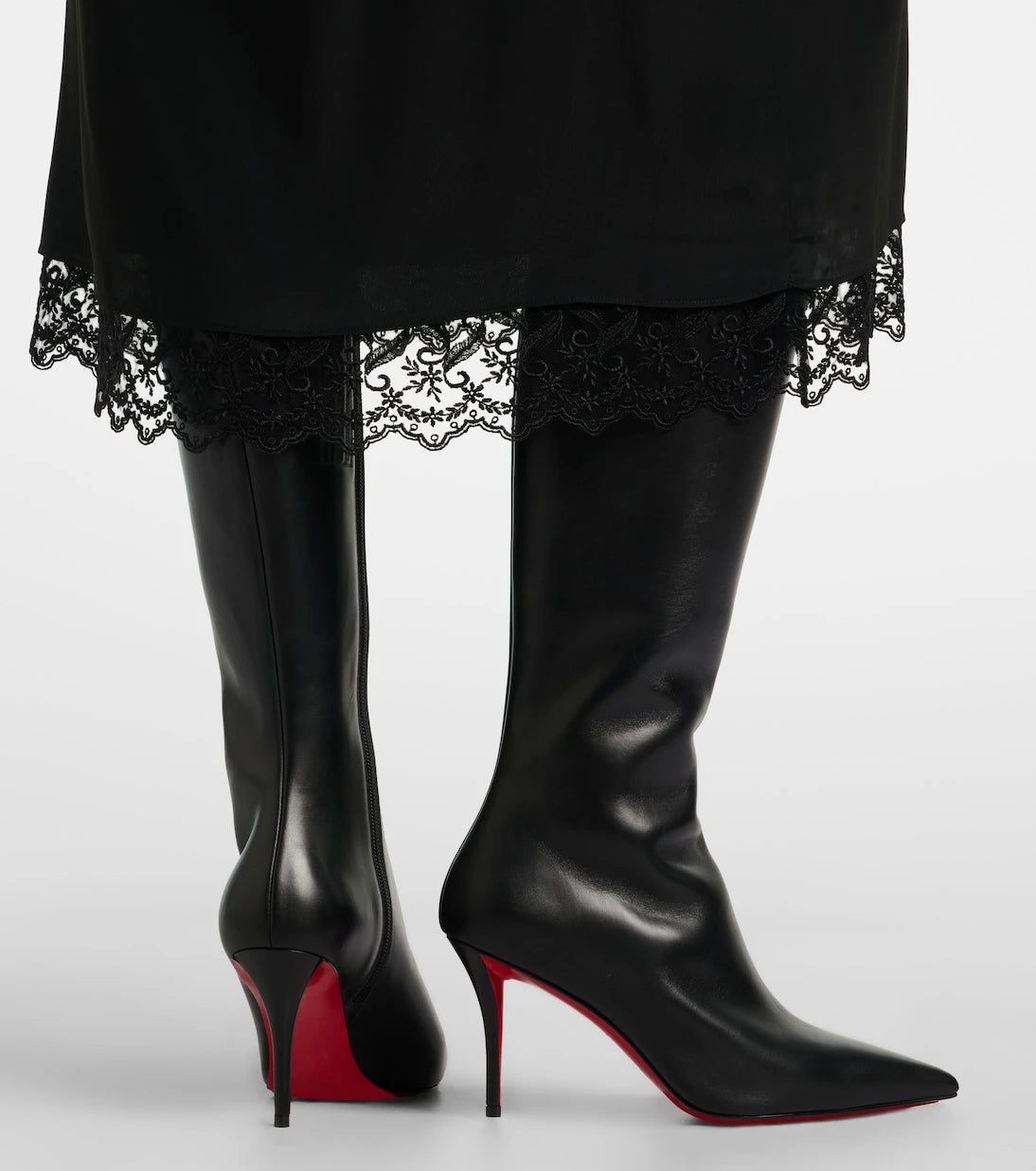Christian Louboutin - Miss Z leather knee-high boots