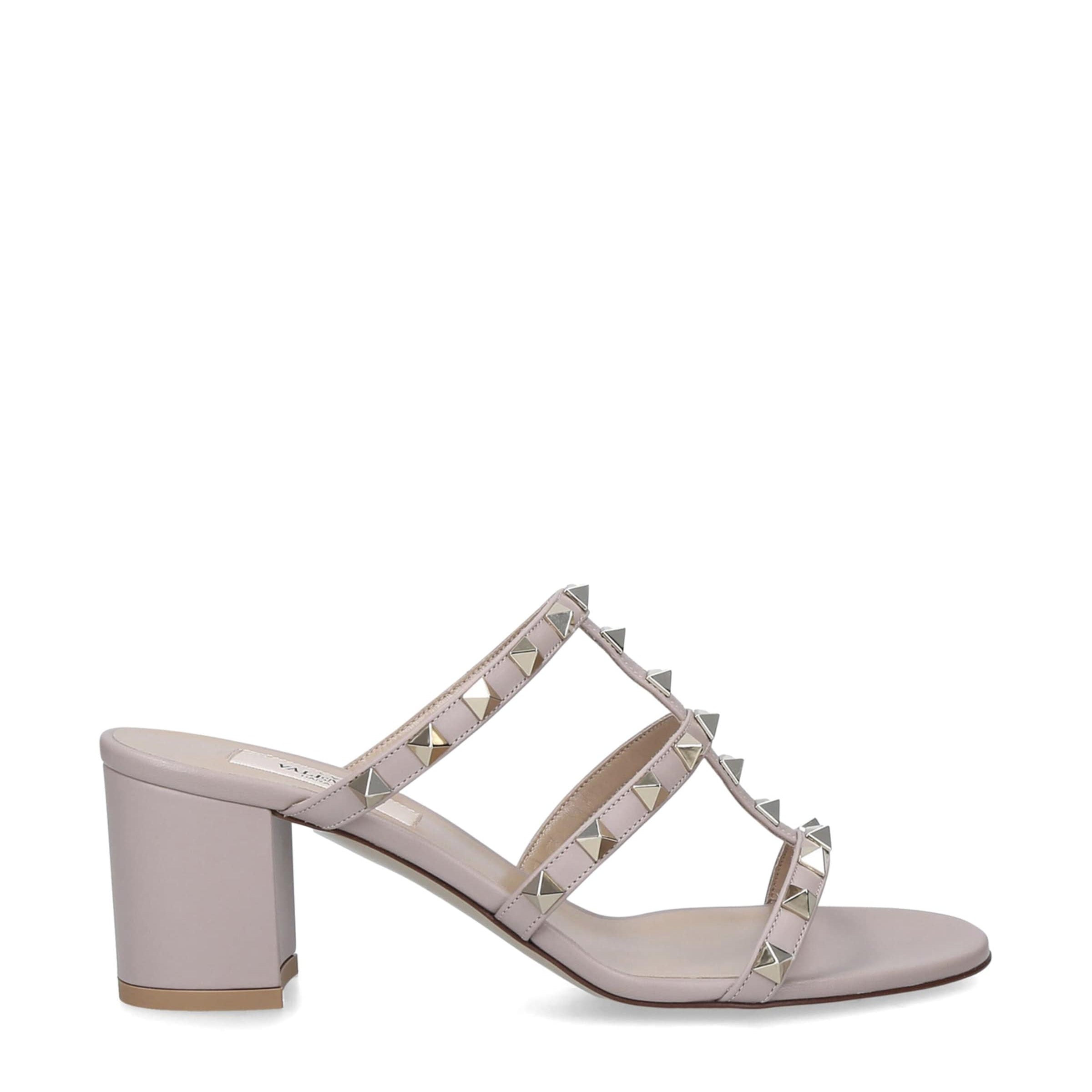 Valentino Garavani Nude Valentino Garavani Rockstud Mule Sandals 60