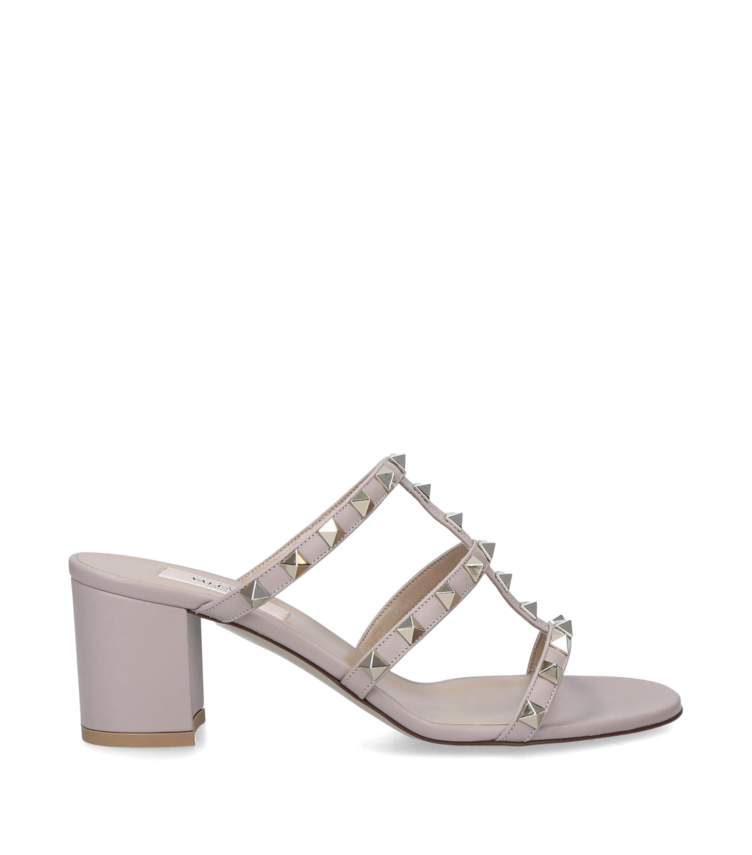 Valentino Garavani Nude Valentino Garavani Rockstud Mule Sandals 60