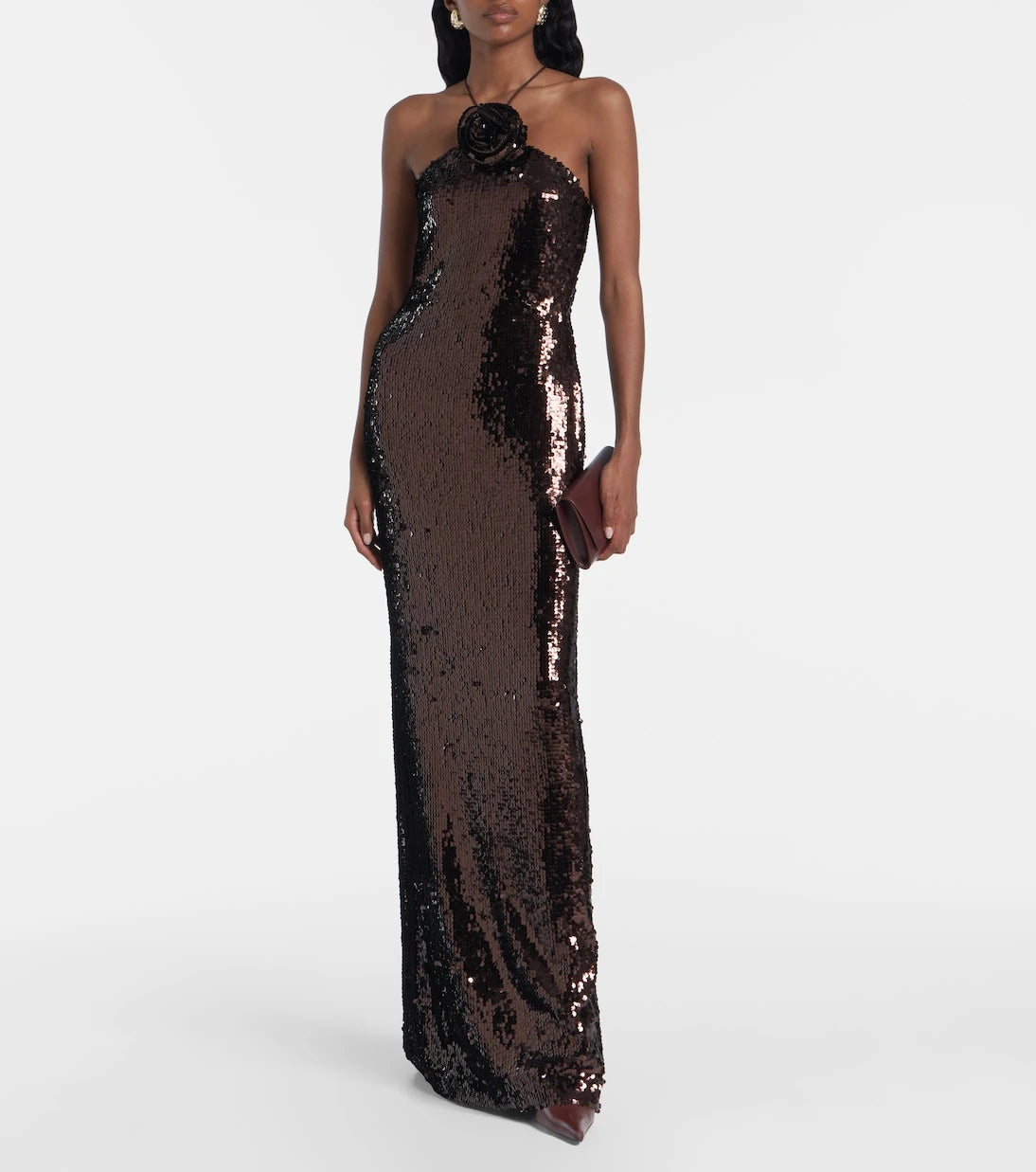 Magda Butrym - Floral-appliqué maxi dress