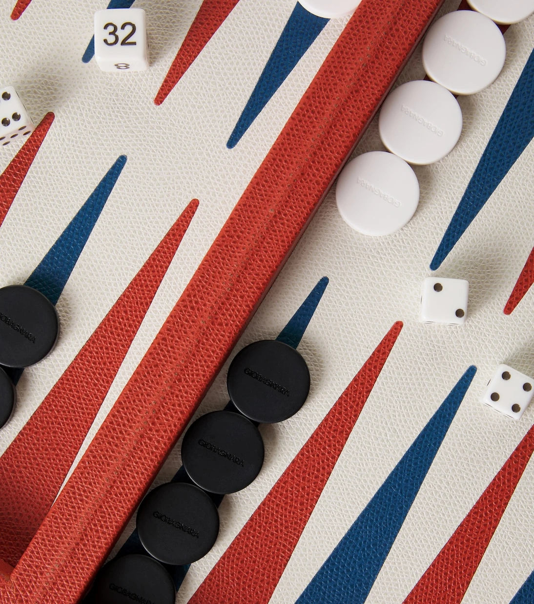 Giobagnara - Phileas Miniature leather backgammon set