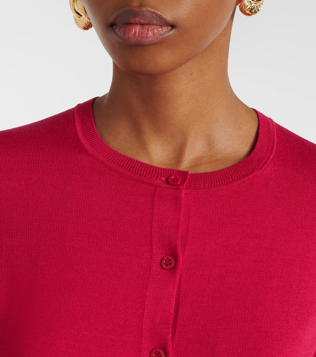 Carolina Herrera - Cropped silk and cotton cardigan