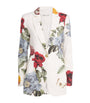 Linen-Blend Floral Breann Blazer