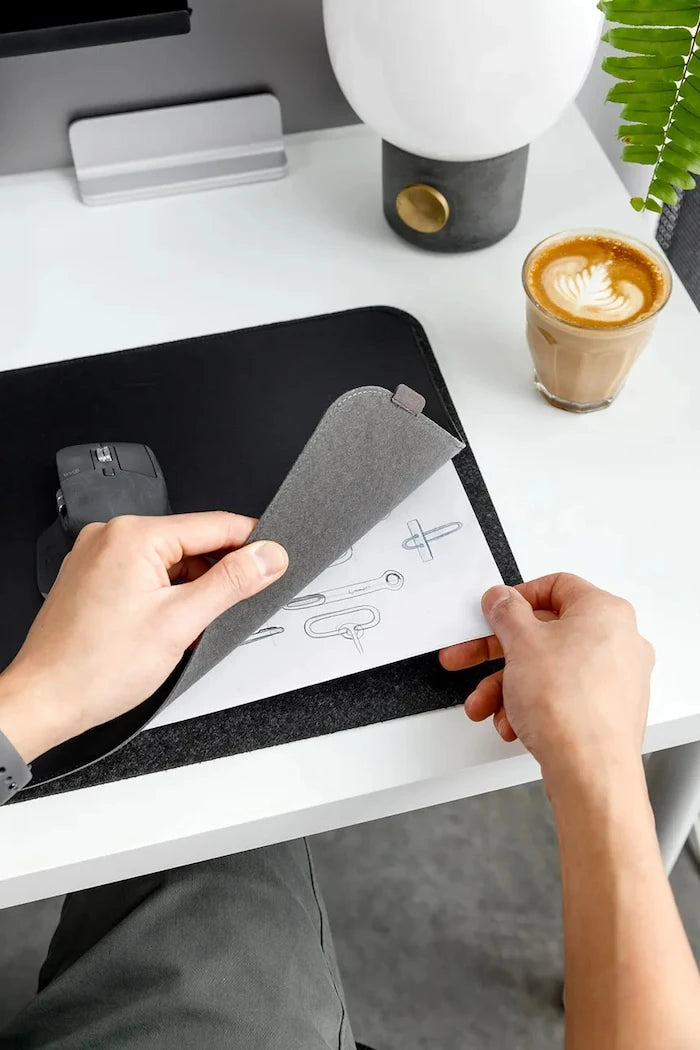 Подложка за бюро Orbitkey Slim Black 80 x 31 x 0,5 cm