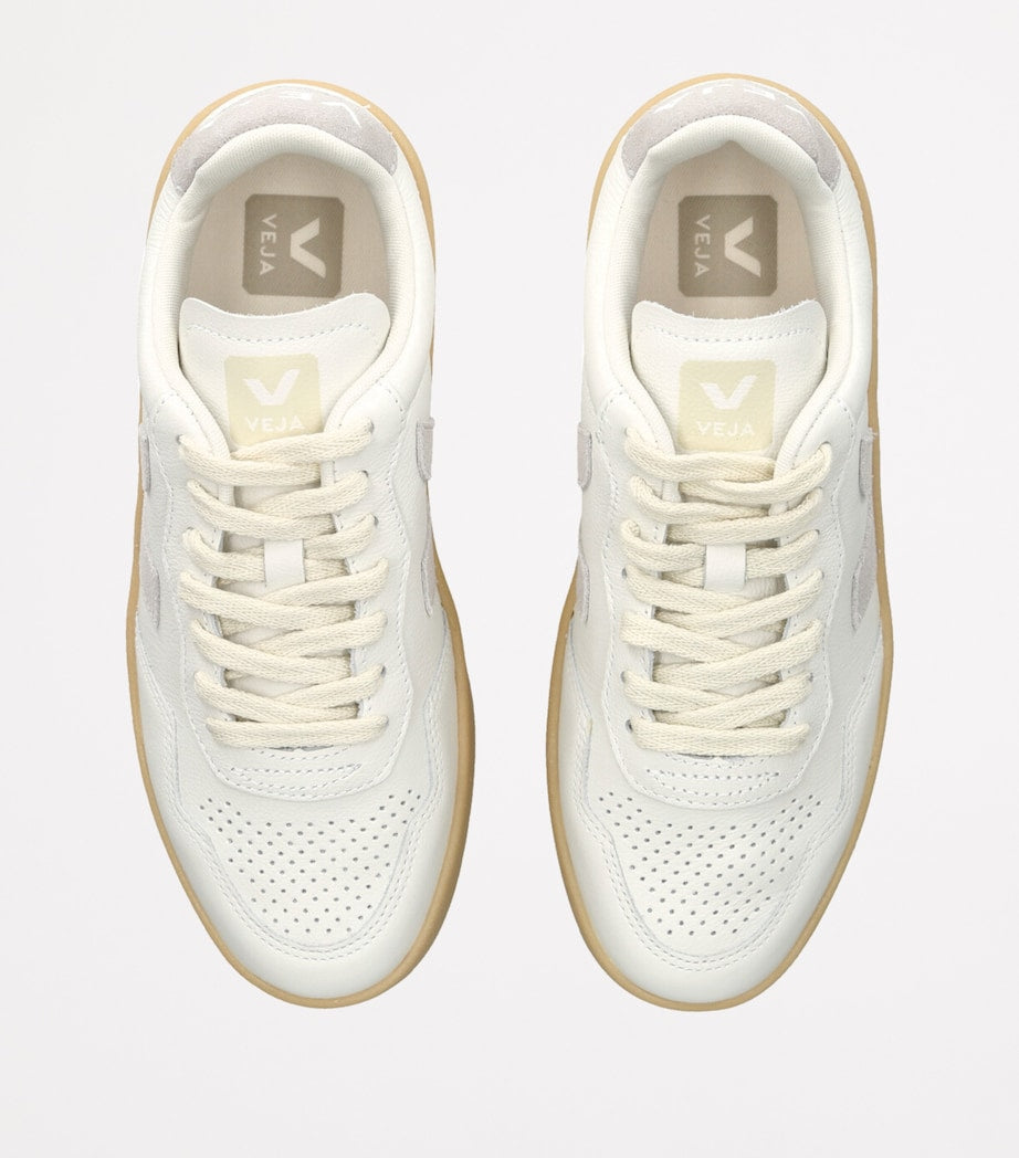 Veja Grey Leather V-90 Sneakers