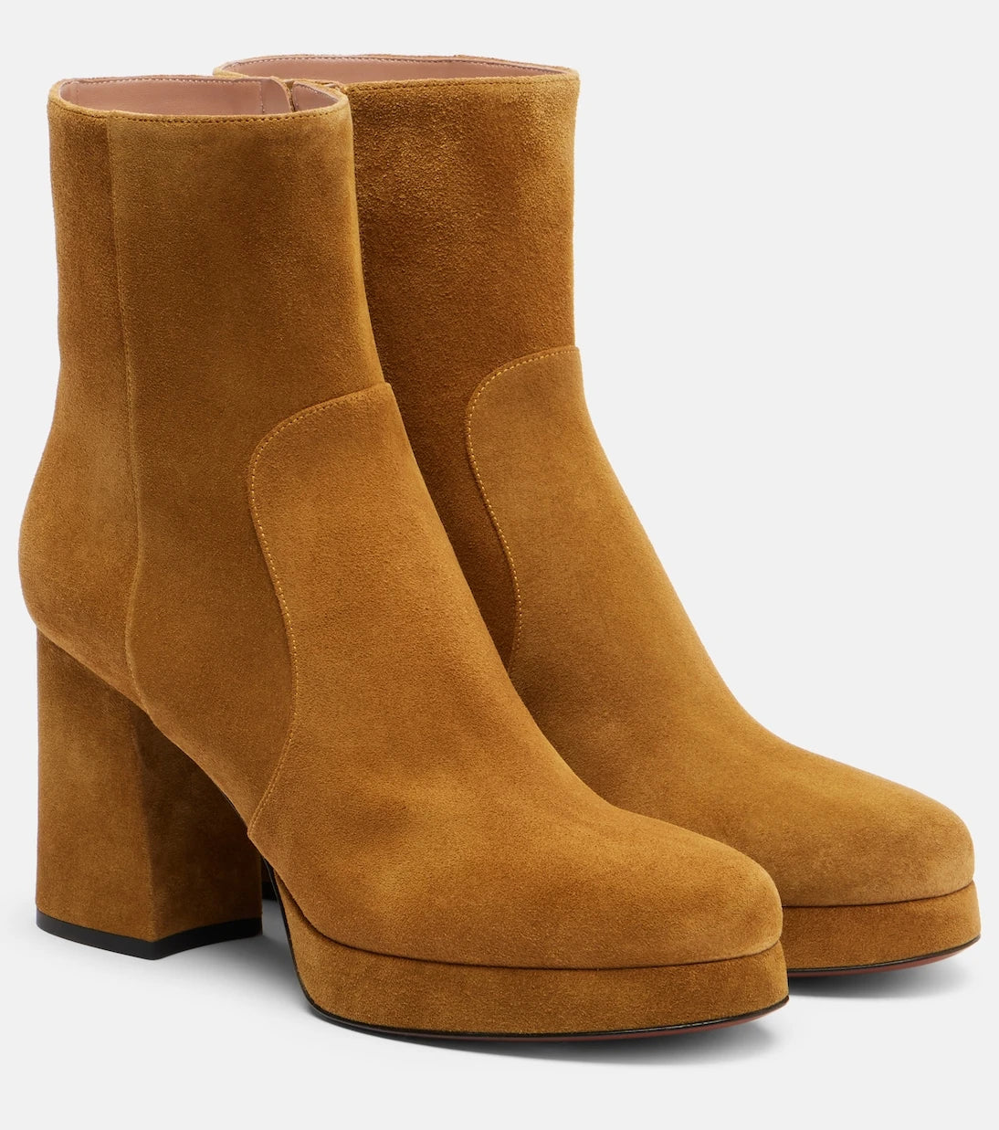 Valentino Garavani - Fawcette 90 suede platform ankle boots