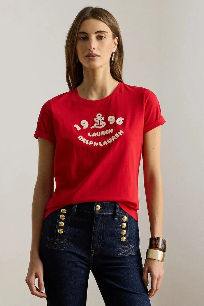 Lauren Ralph Lauren тениска дамски от памук