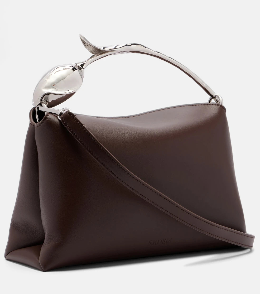 Erdem - Bloom Midi leather top-handle bag