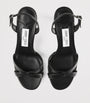 Black Elsy 70 Leather Heeled Sandals
