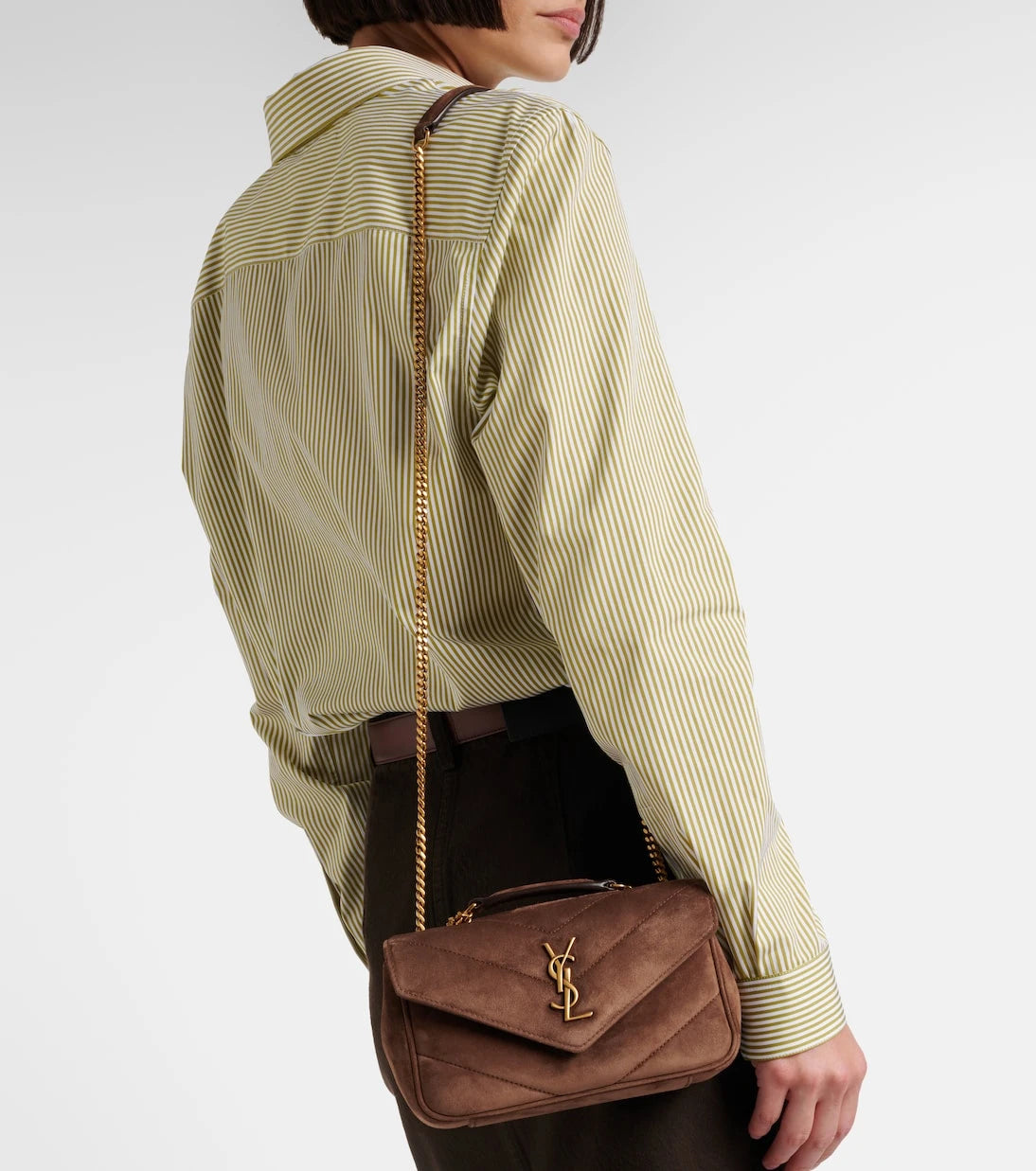 Saint Laurent - Loulou suede shoulder bag