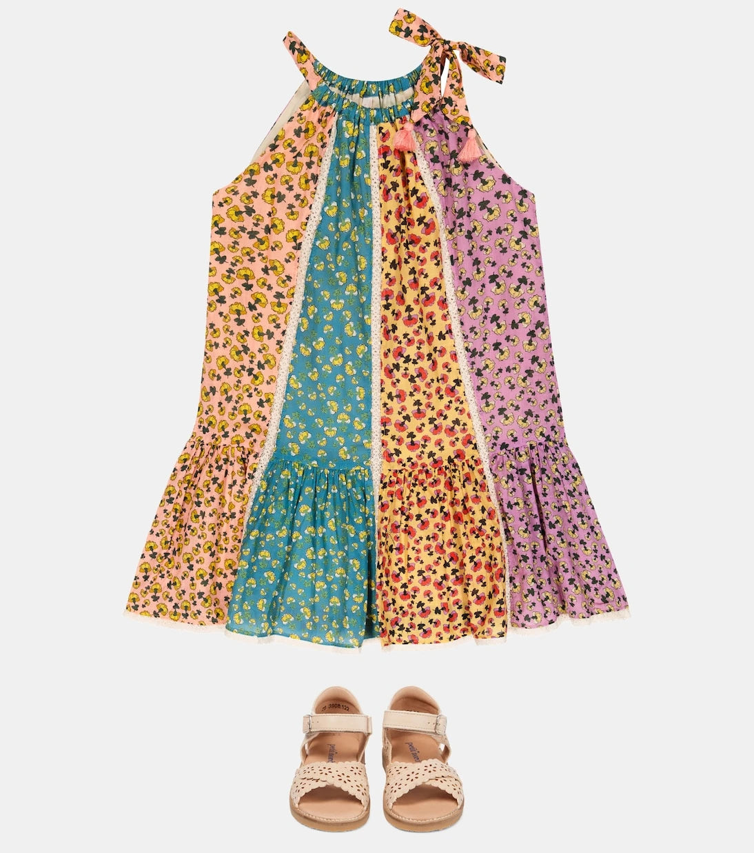 Zimmermann Kids - فستان تيجي القطني المطبوع