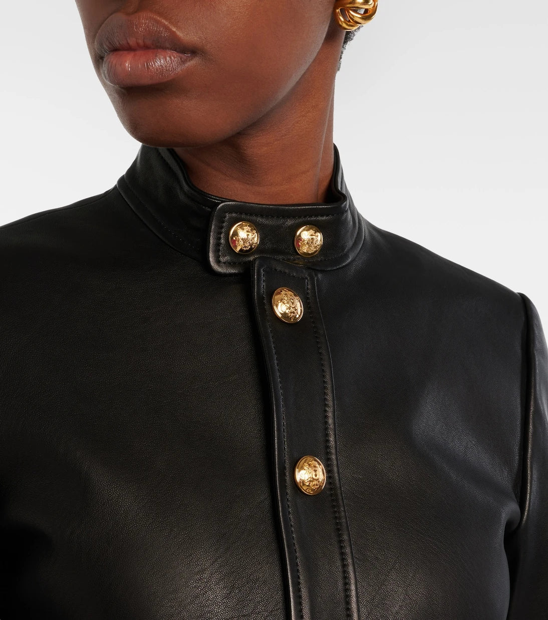 Nili Lotan - Hadley cropped leather jacket