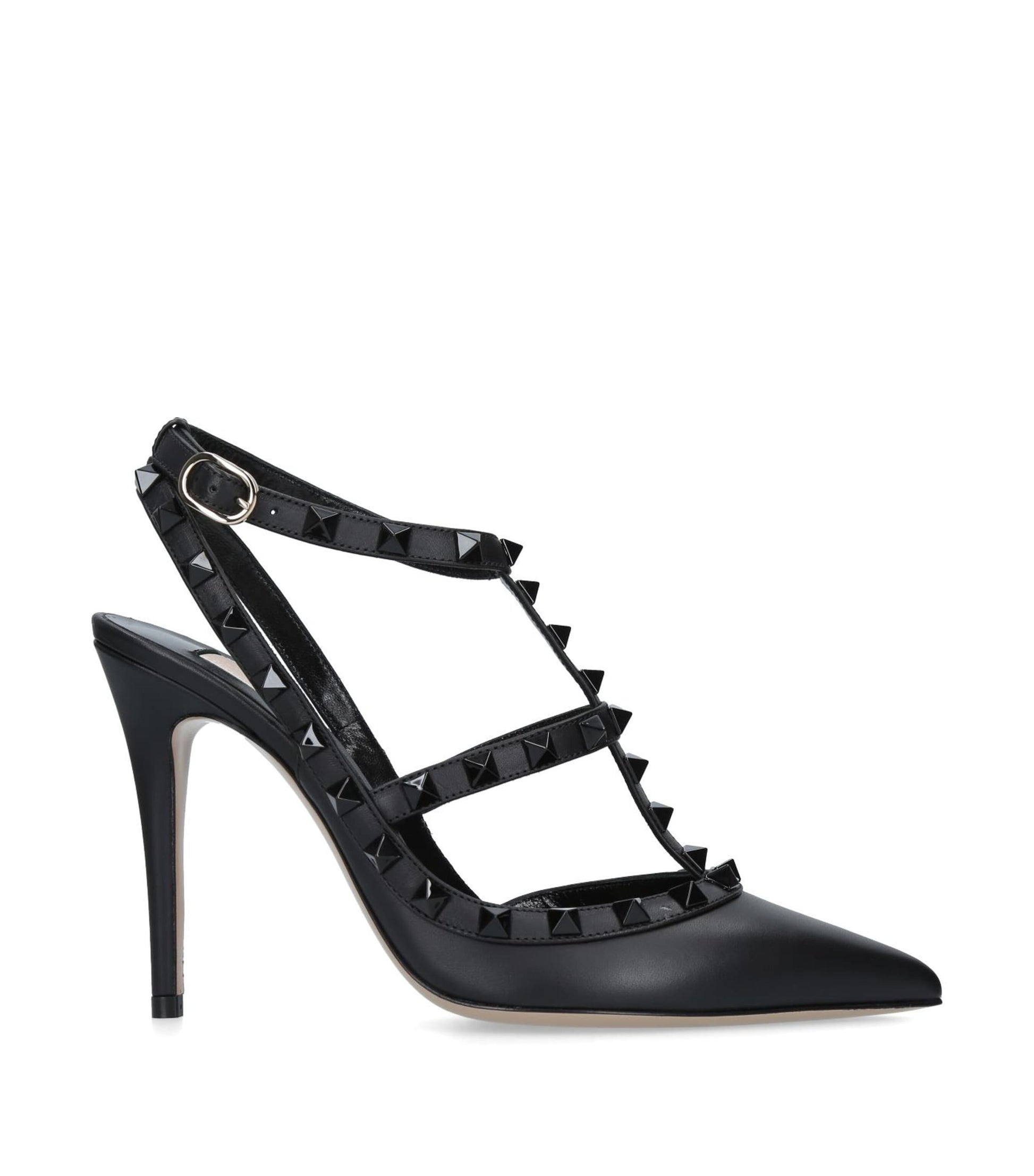 Valentino Garavani Multi Leather Rockstud Heels 100