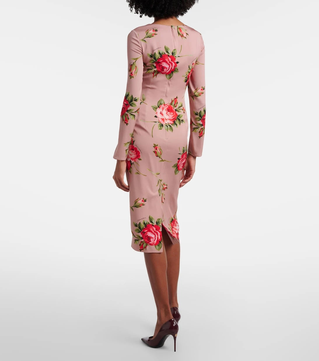 Dolce&Gabbana - Floral silk-blend cocktail dress