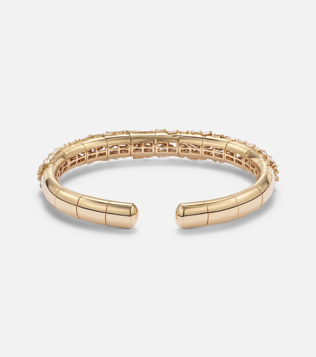 Suzanne Kalan - 18kt gold bangle with diamonds