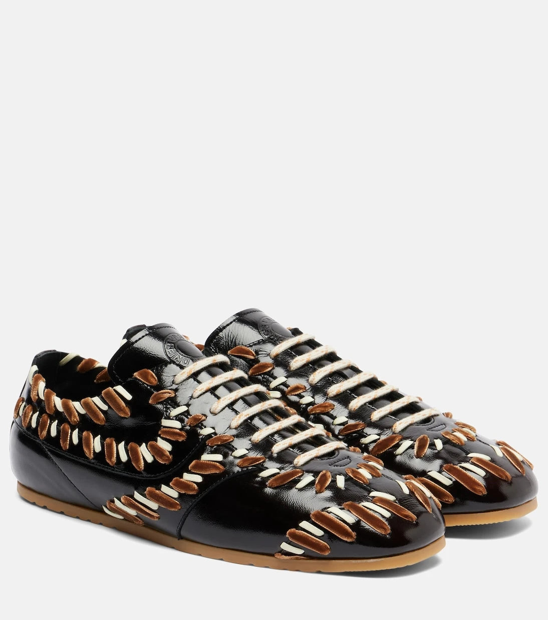Dries Van Noten - Leather sneakers