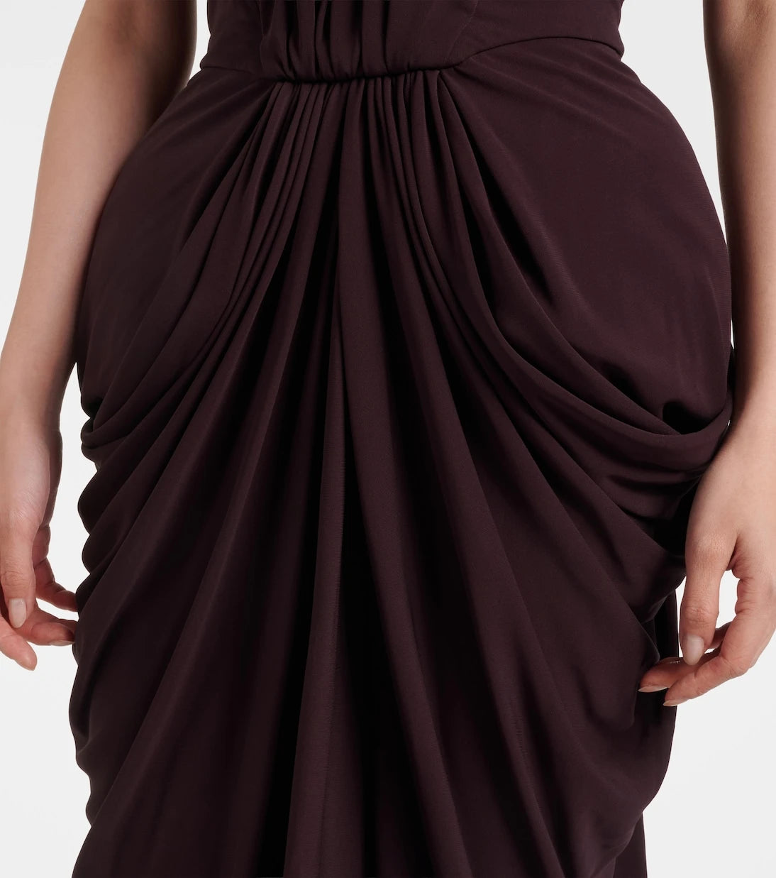 Stella McCartney - Strapless crêpe jersey gown