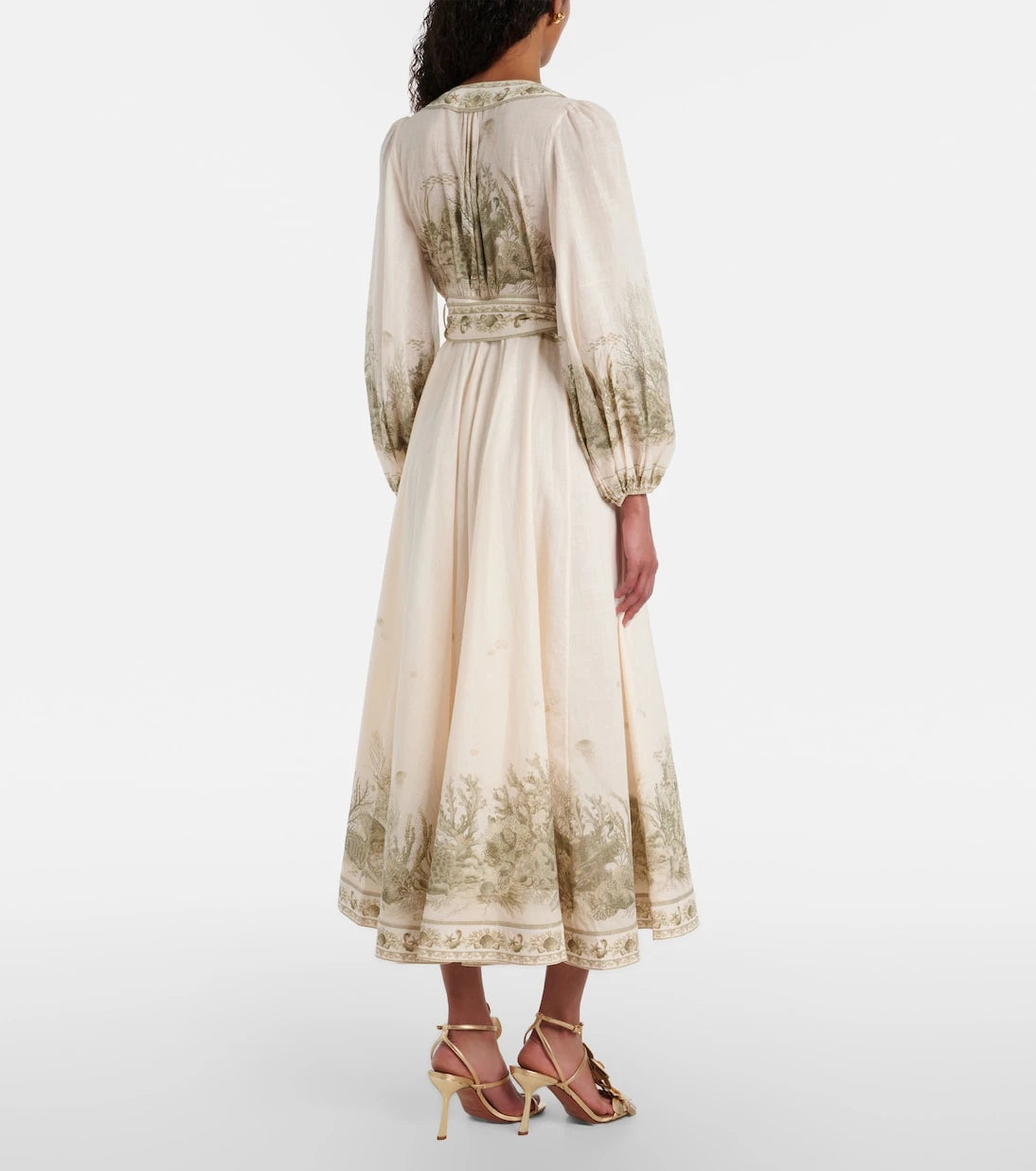 Zimmermann - Wanderlust printed cotton wrap dress