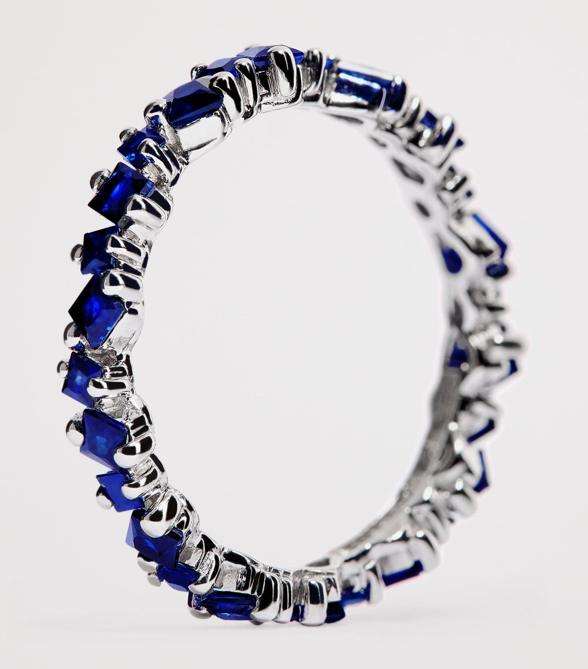 White Gold and Sapphire La Fantasie Cosmic Eternity Ring