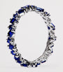 White Gold and Sapphire La Fantasie Cosmic Eternity Ring