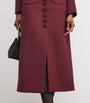 Liberowe Burgundy Wool-Blend Imperial Coat