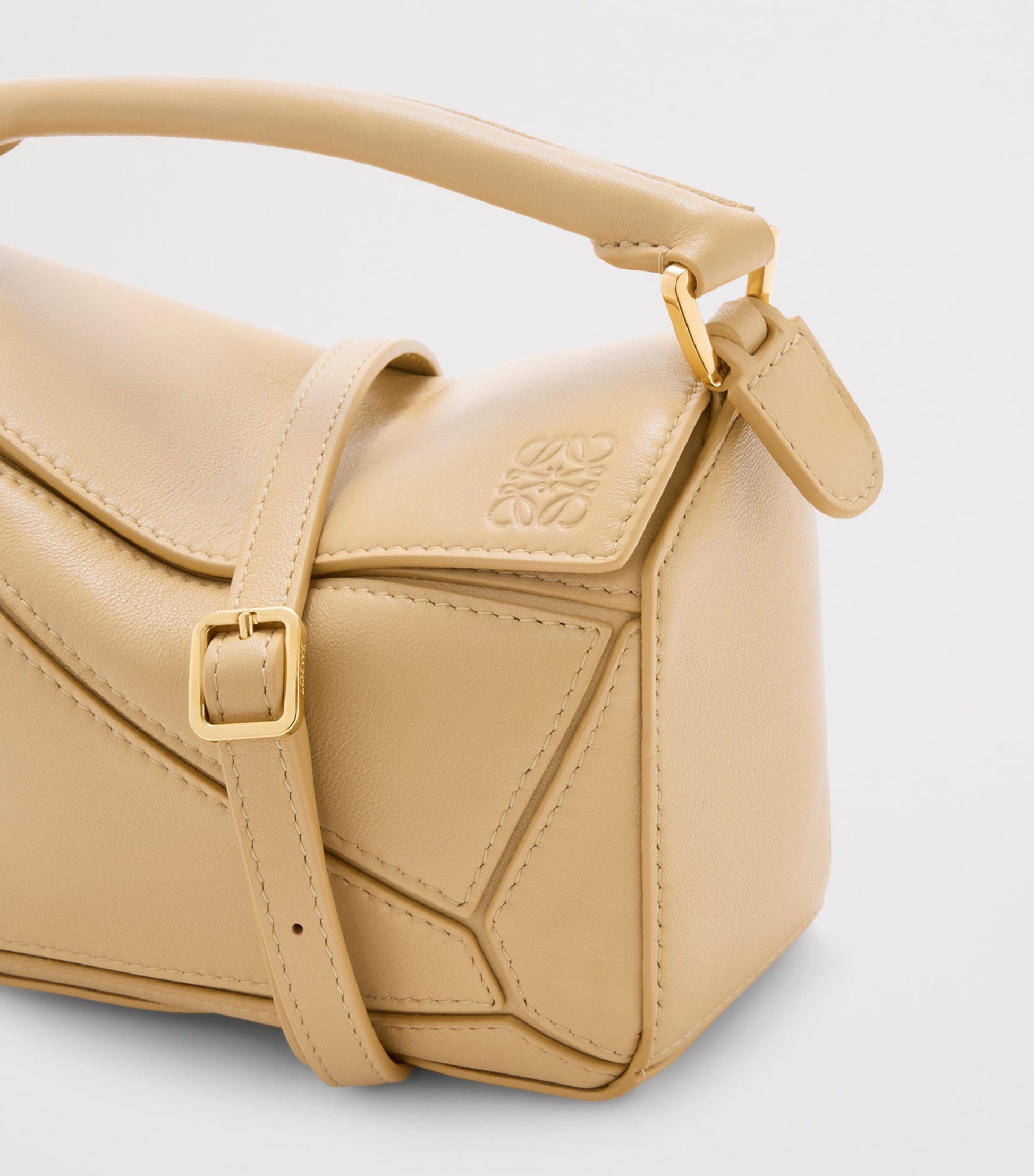 Mini Leather Featherlight Puzzle Top-Handle Bag