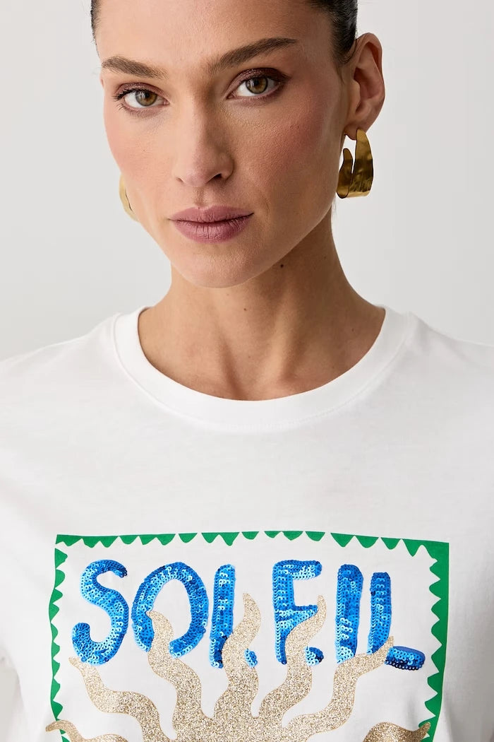 Morgan тениска дамска от памук DSOLEIL