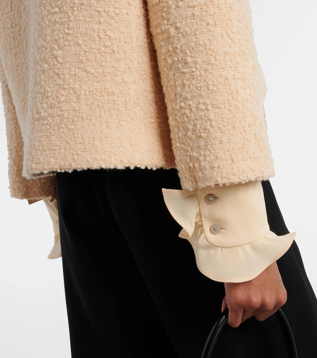 Valentino - Embellished wool-blend tweed jacket