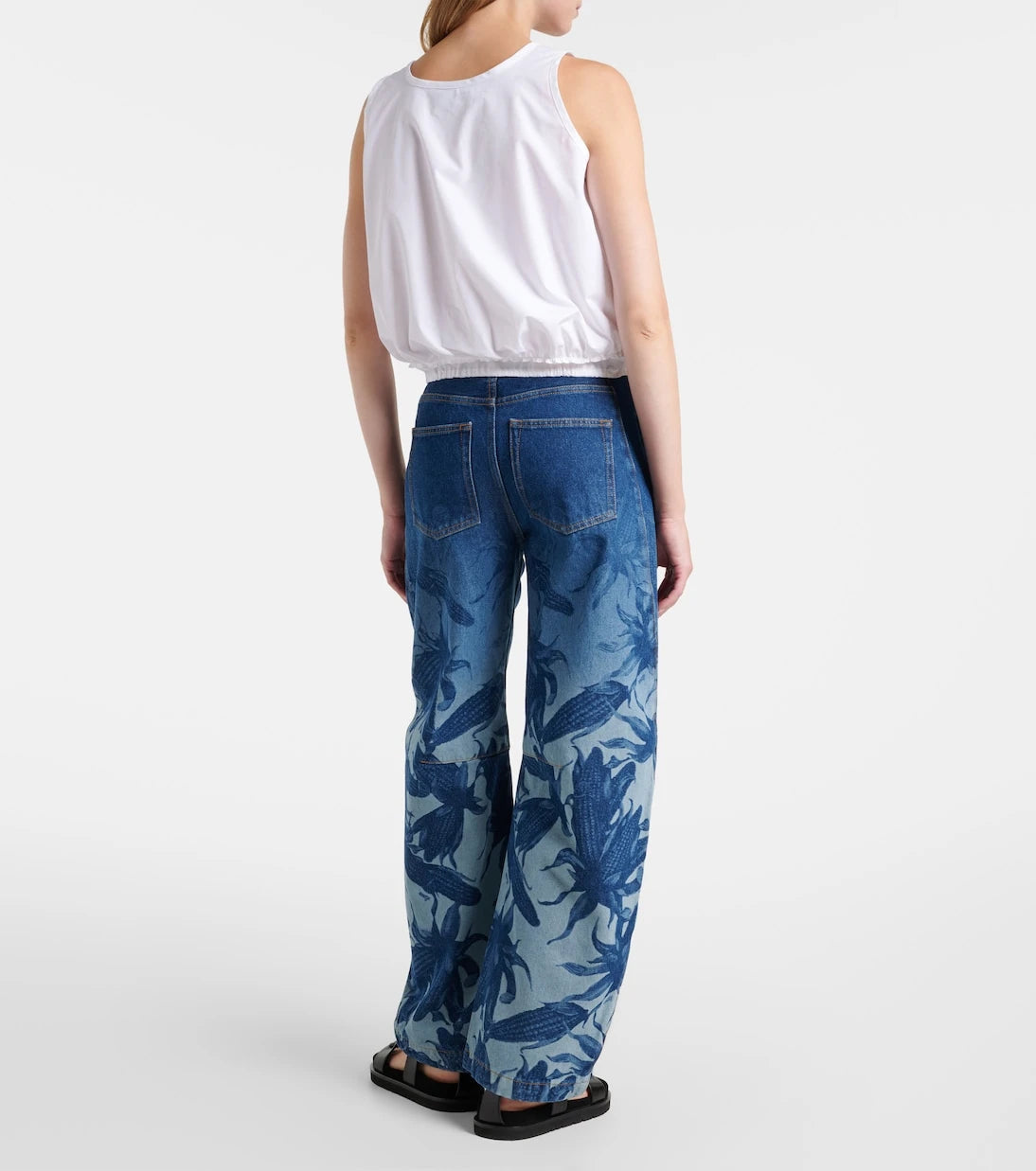 Loewe - Paula's Ibiza printed barrel-leg jeans
