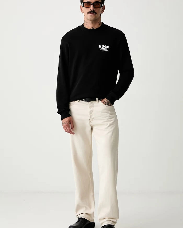 HUGO Blue erkek pamuklu sweatshirt Nespon