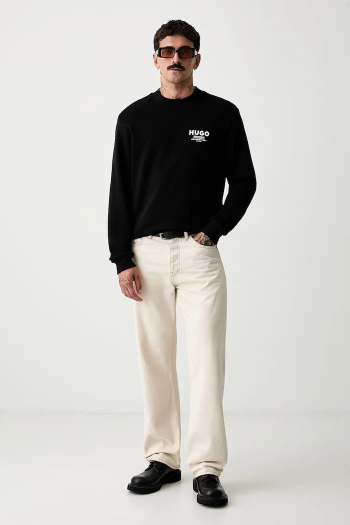 HUGO Blue erkek pamuklu sweatshirt Nespon