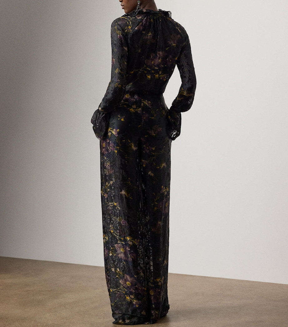 Green Satin Carol Jumpsuit