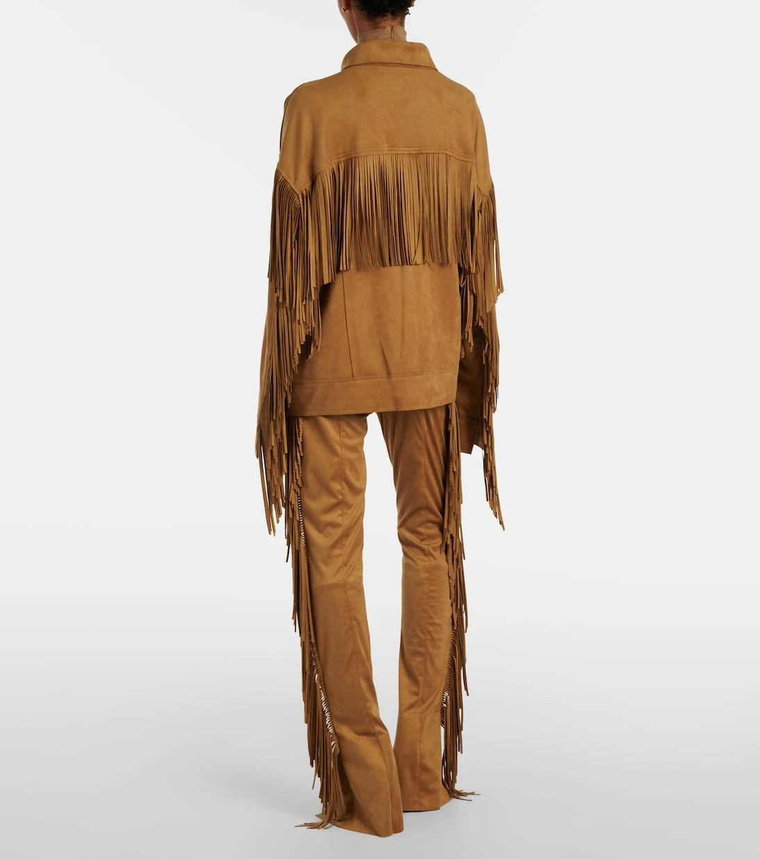 Norma Kamali - Fringed slim pants