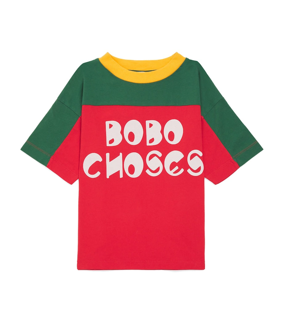 Bobo Choses Cotton Colour-Block Logo T-Shirt (2-13 Months)