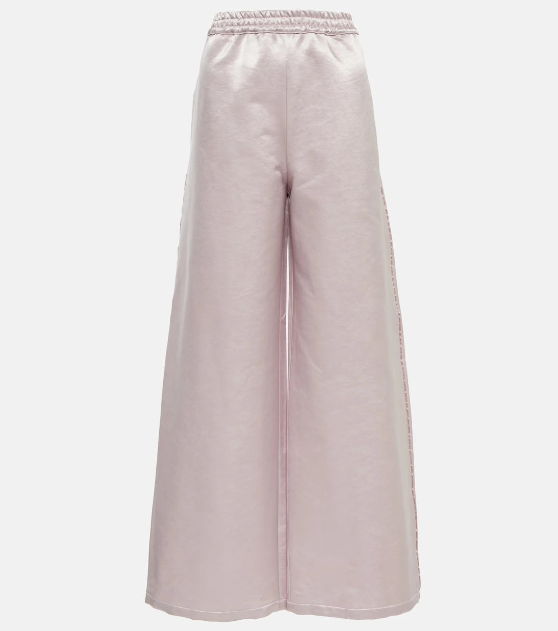 Acne Studios - بنطلون ساتان واسع الساقين