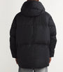 Black Mid-Leg Wilu Duvet Puffer Jacket