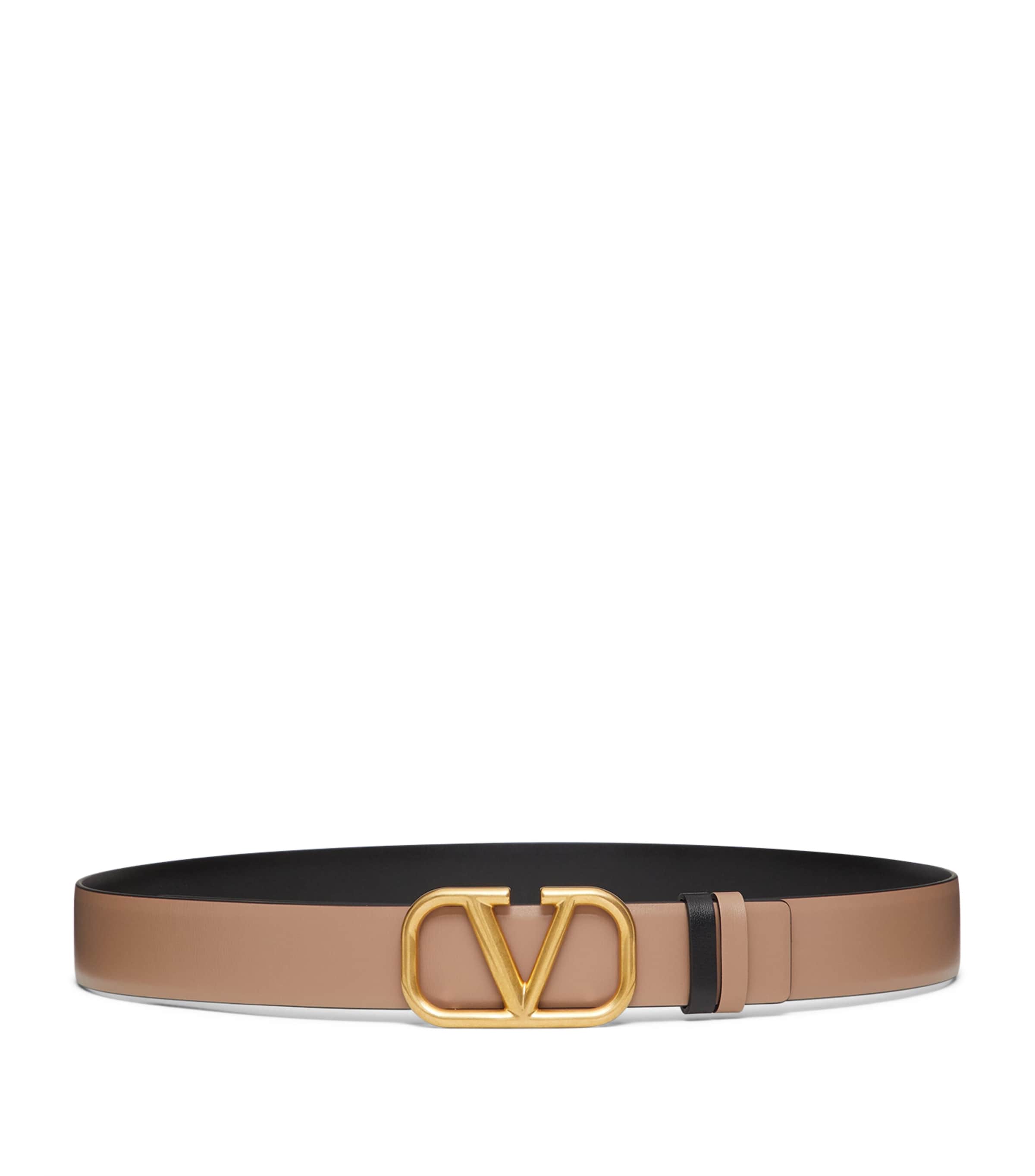 Valentino Garavani Brown Reversible VLOGO Signature Belt