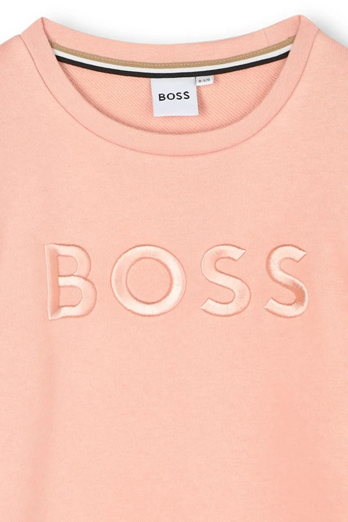 Детска памучна рокля BOSS