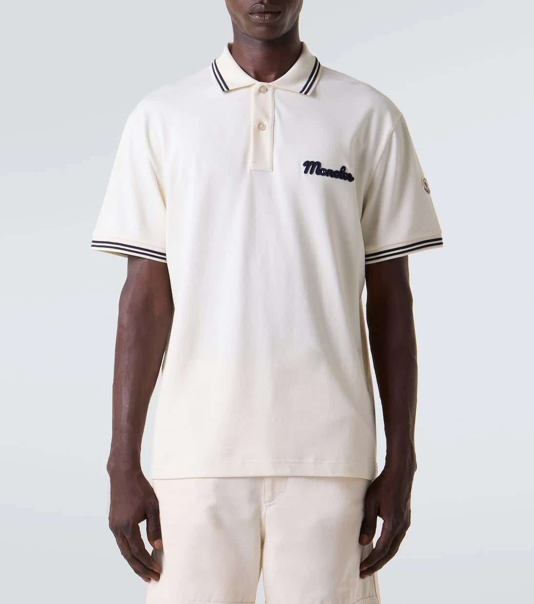 Moncler - Logolu pamuklu pike polo tişört