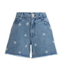 Rag & Bone Blue Denim Embellished Aspen Shorts