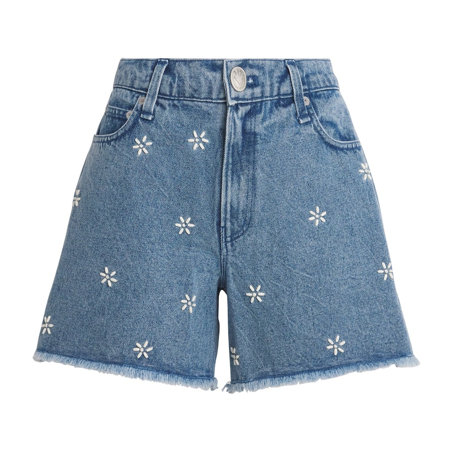Rag & Bone Blue Denim Embellished Aspen Shorts