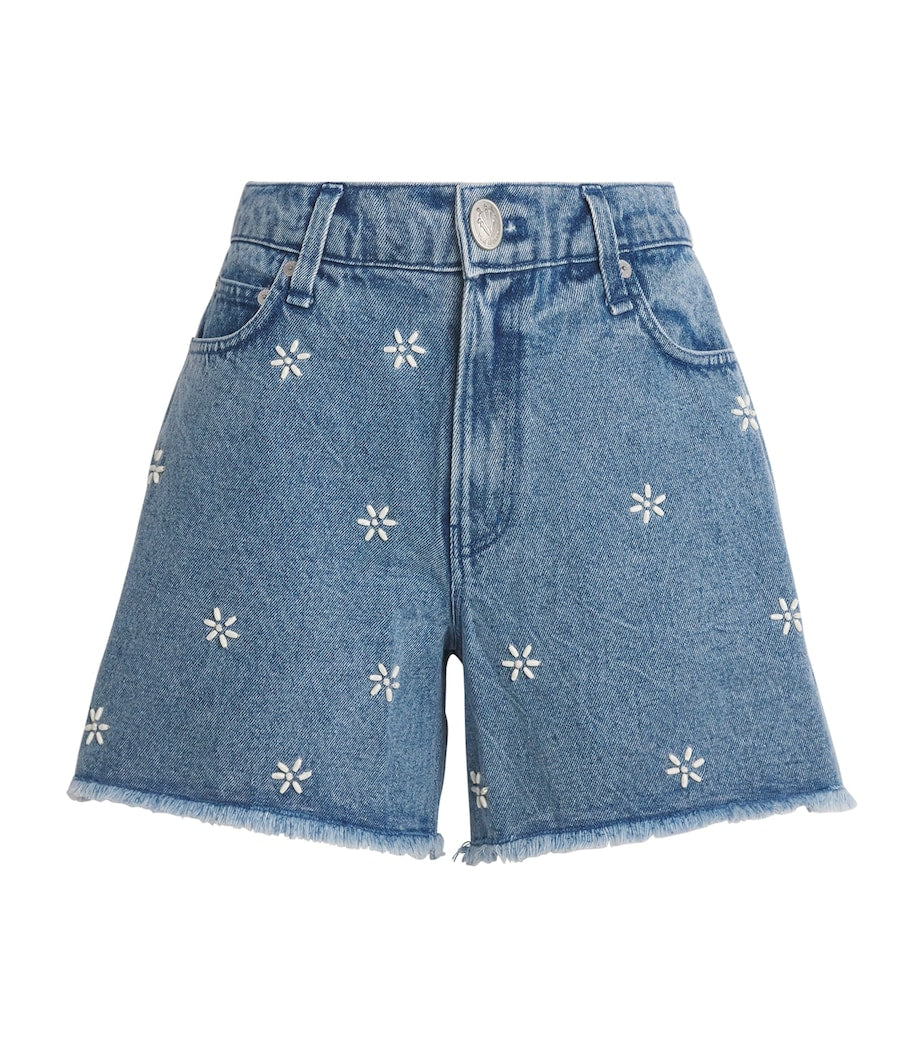Rag & Bone Blue Denim Embellished Aspen Shorts