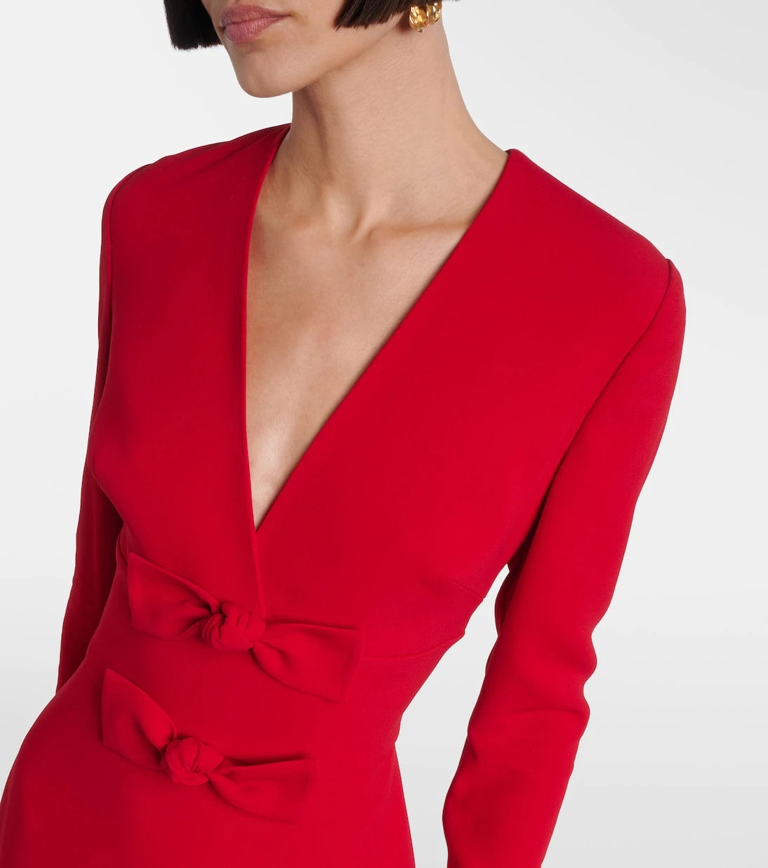 Elie Saab - Bow-detail cady gown