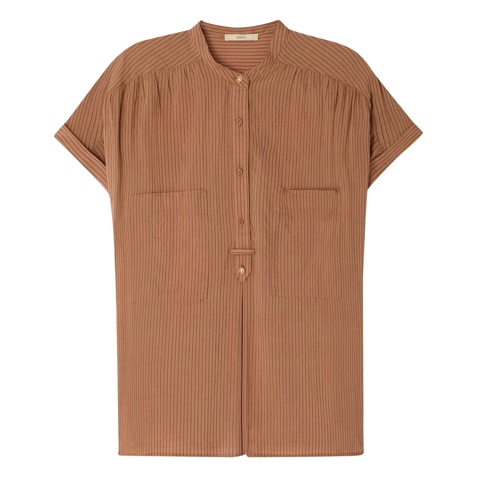 Sessùn - Camille Stripes Blouse | Brown