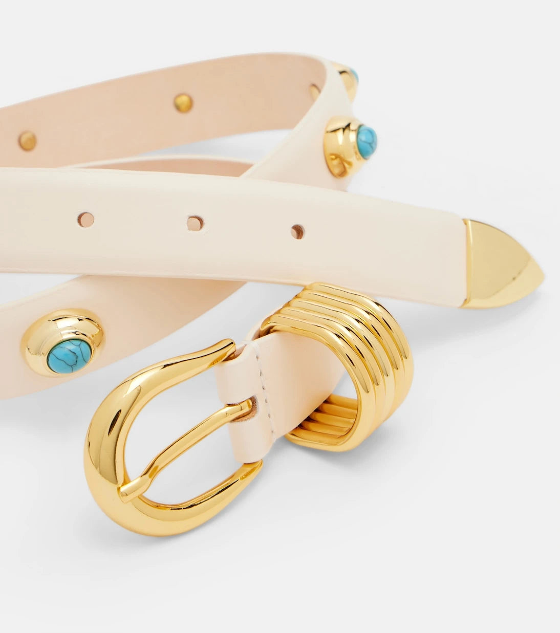 Déhanche - Hollyhock embellished leather belt